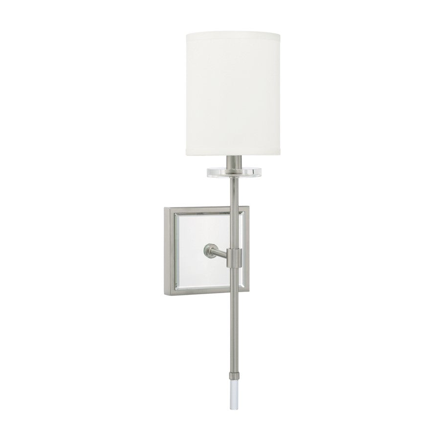 Capital Lighting 1 Light Sconce, Brushed Nickel