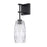 Capital Lighting 1 Light Sconce, Matte Black