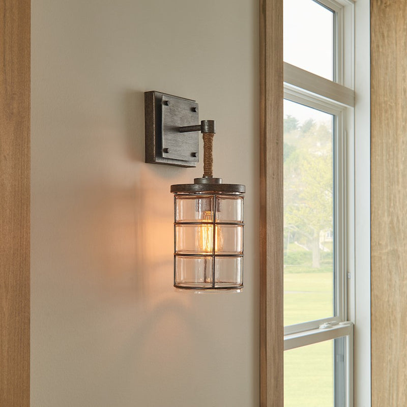 Capital Lighting Colby 1 Light Sconce, Urban Grey
