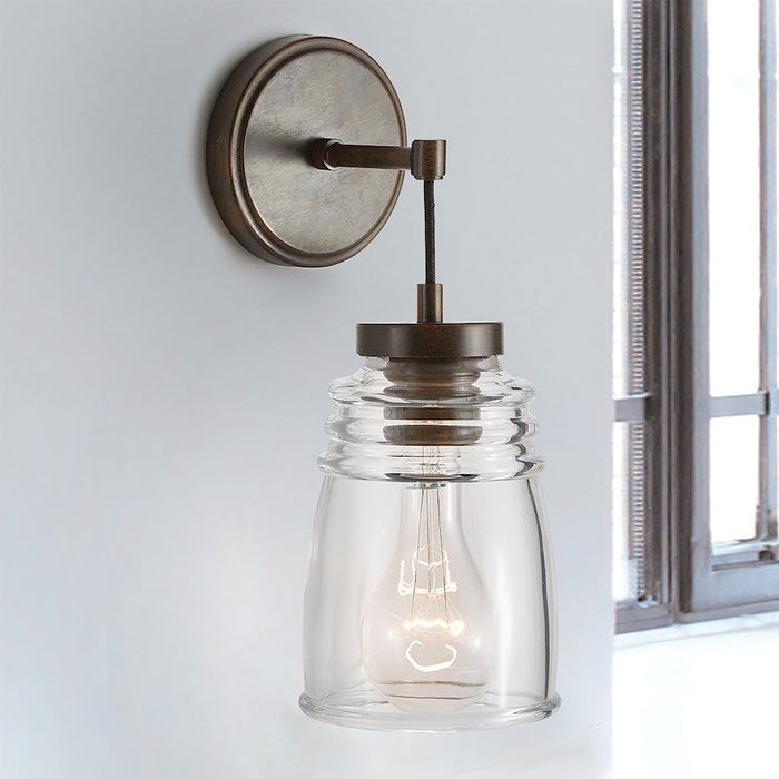Capital Lighting Turner 1 Light Sconce, Nordic Grey