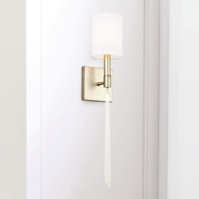 Capital Lighting Gwyneth 1-Light Sconce, Winter Gold