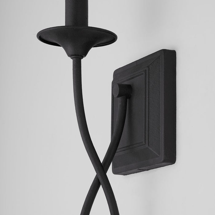 Capital Lighting Vincent 1-Light Sconce, Black Iron