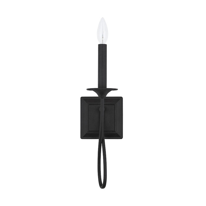 Capital Lighting Vincent 1-Light Sconce, Black Iron