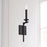 Capital Lighting Clint 1-Light Sconce, Black Iron