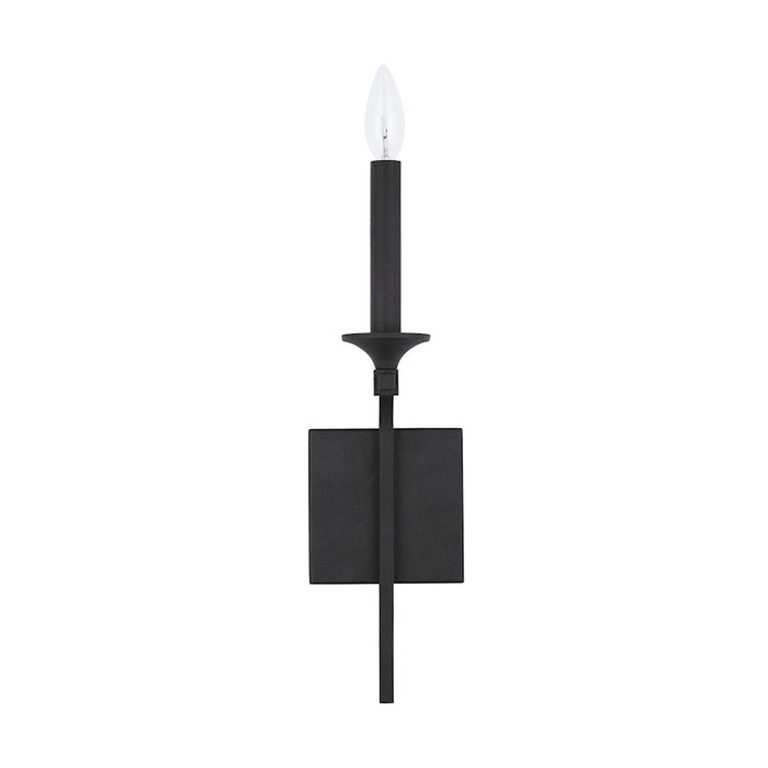 Capital Lighting Clint 1-Light Sconce, Black Iron