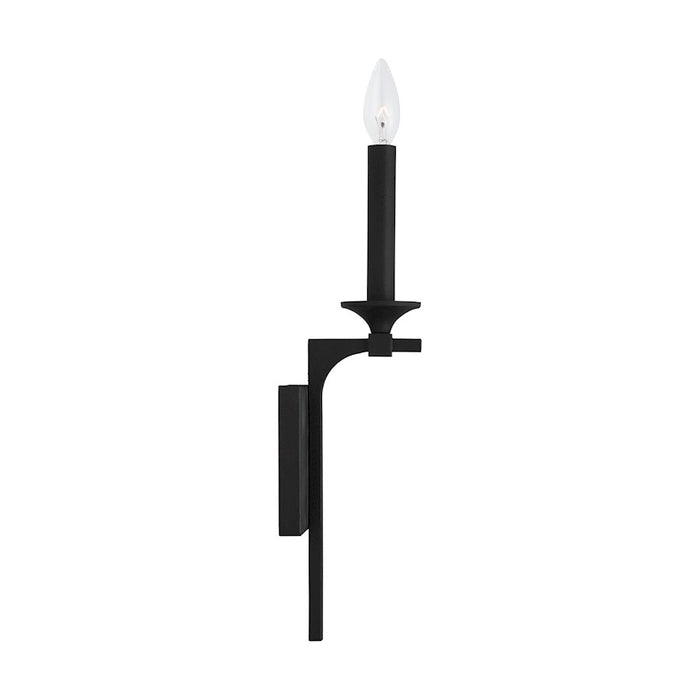 Capital Lighting Clint 1-Light Sconce, Black Iron