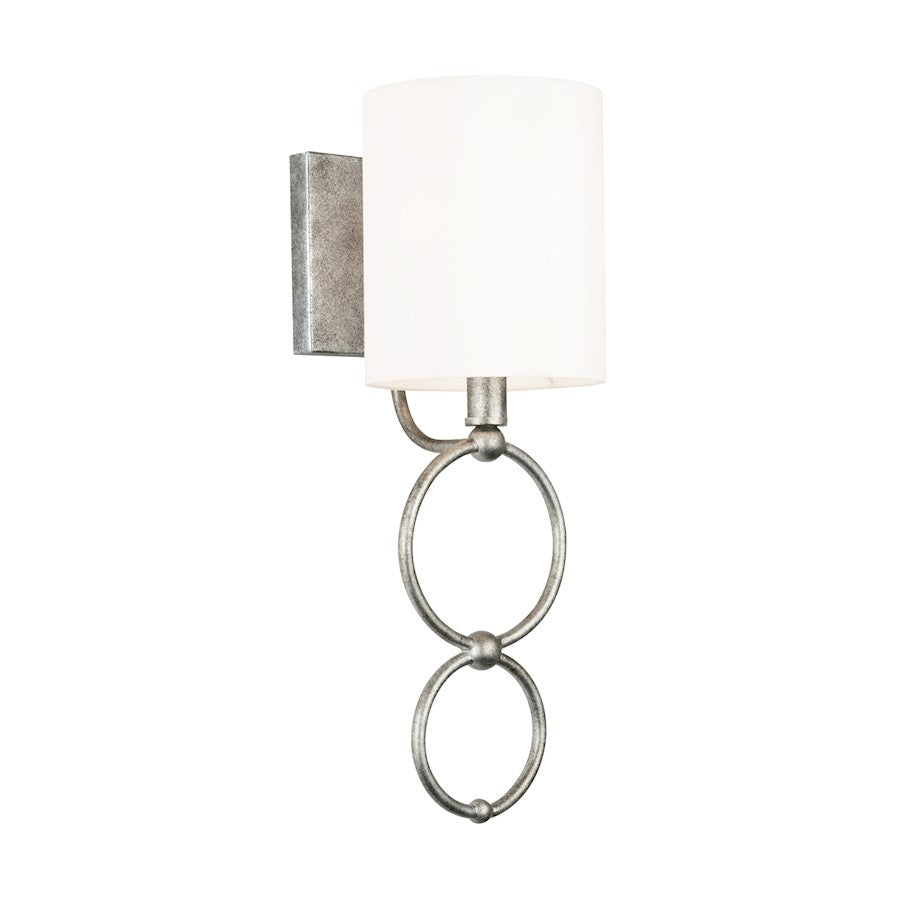 Capital Lighting Oran 1-Light Sconce, Antique Silver