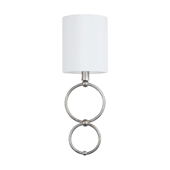 Capital Lighting Oran 1-Light Sconce, Antique Silver