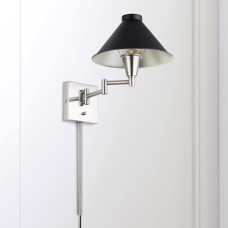 Capital Lighting 1-Light Sconce, Black Tie