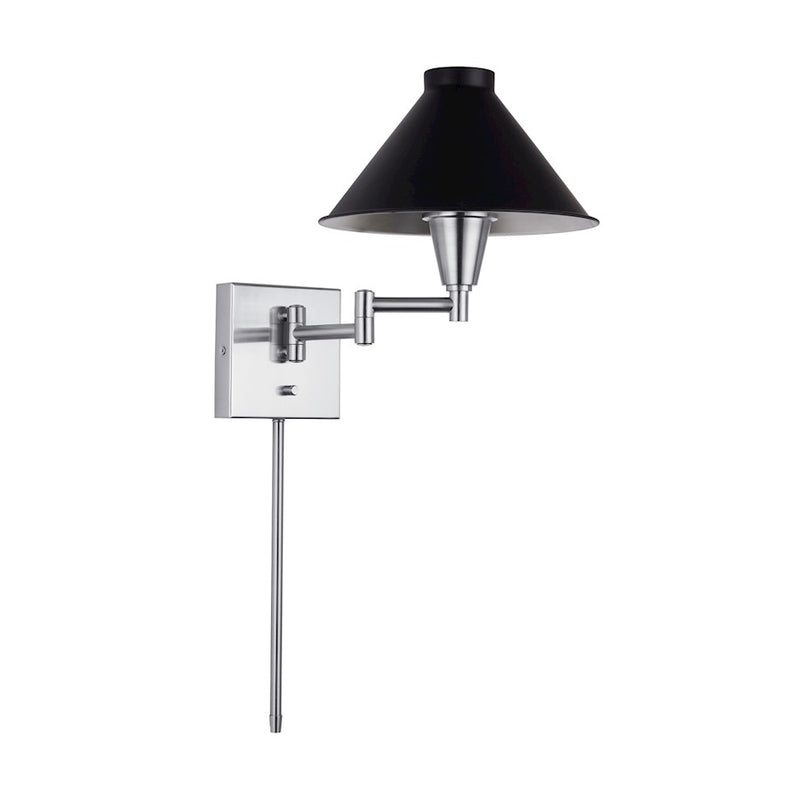 Capital Lighting 1-Light Sconce, Black Tie