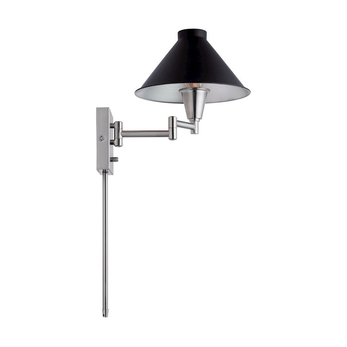 Capital Lighting 1-Light Sconce, Black Tie