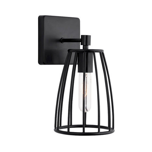 Capital Lighting Corey 1-Light Sconce, Matte Black