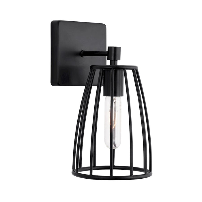 Capital Lighting Corey 1-Light Sconce, Matte Black