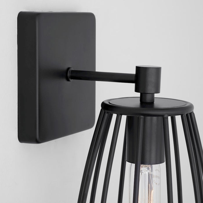 Capital Lighting Corey 1-Light Sconce, Matte Black