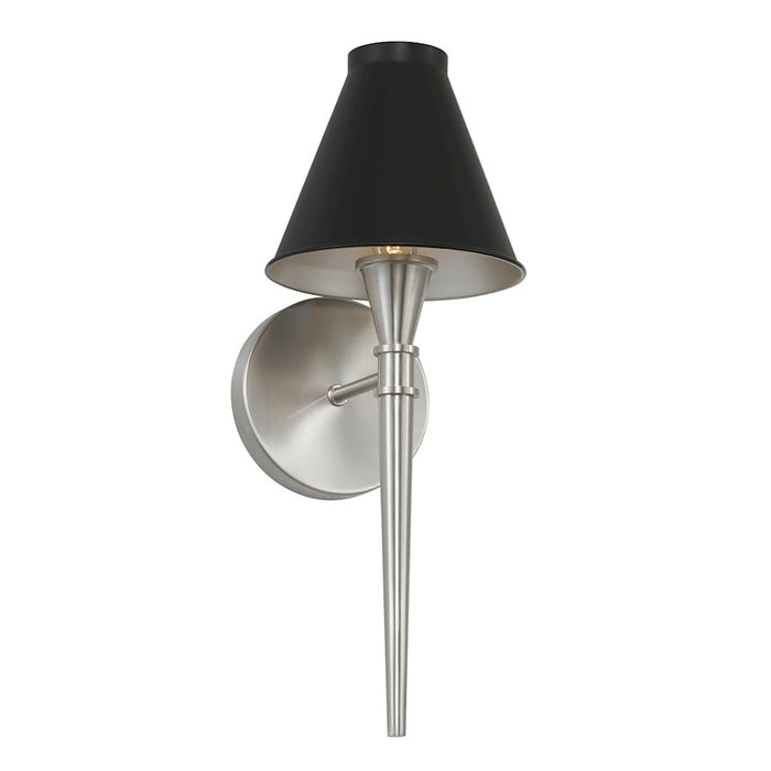 Capital Lighting Benson 1 Light Sconce in Black Tie
