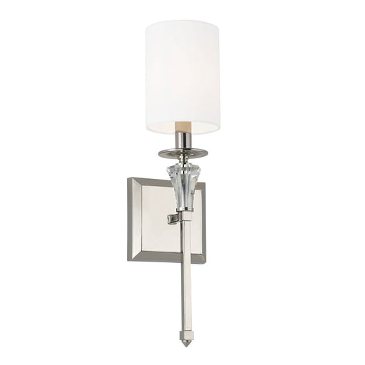 Capital Lighting Laurent 1 Light Sconce in Polished Nickel