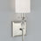 Capital Lighting Laurent 1 Light Sconce in Polished Nickel