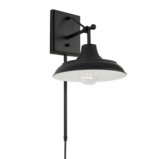 Capital Lighting Jones 1 Light Sconce in Matte Black