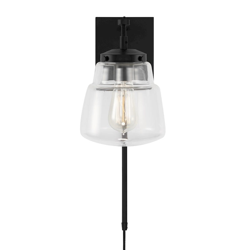 Capital Lighting Dillon 1 Light Sconce, Clear
