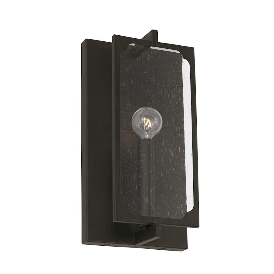 Capital Lighting Merrick 1 Light Sconce, Clear Seeded