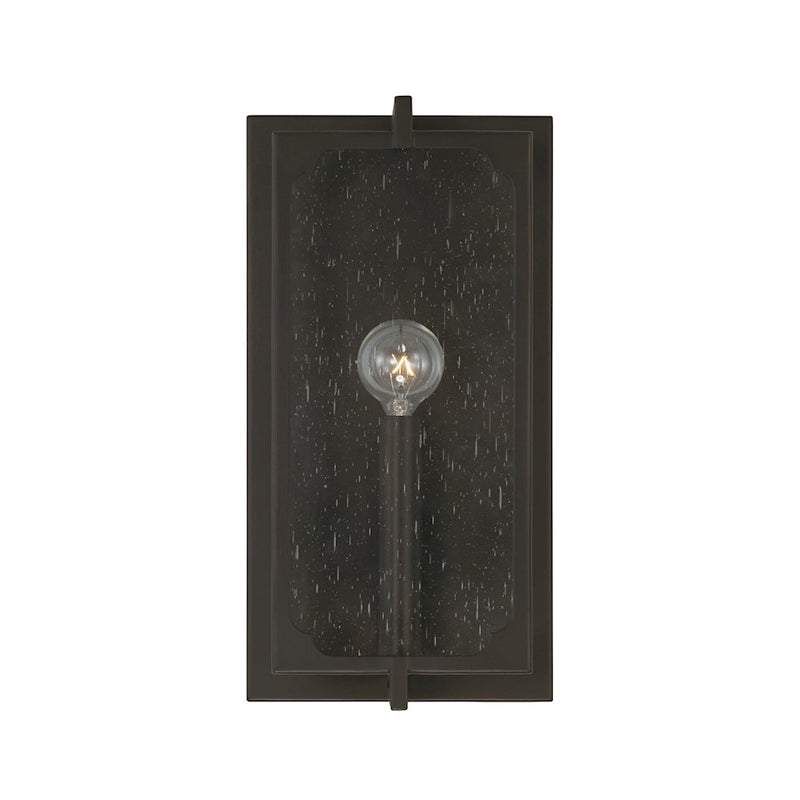 Capital Lighting Merrick 1 Light Sconce, Clear Seeded