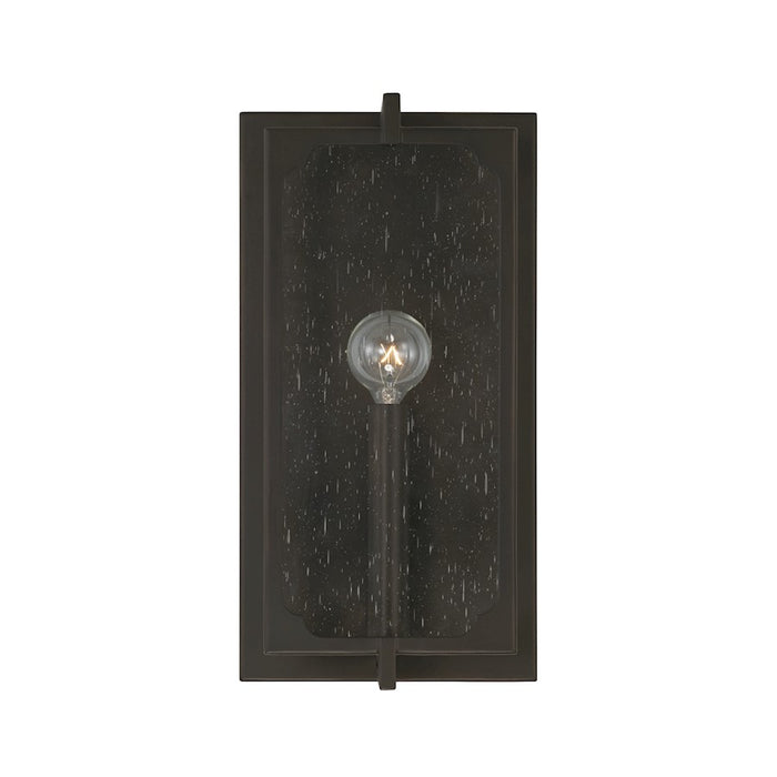 Capital Lighting Merrick 1 Light Sconce, Clear Seeded