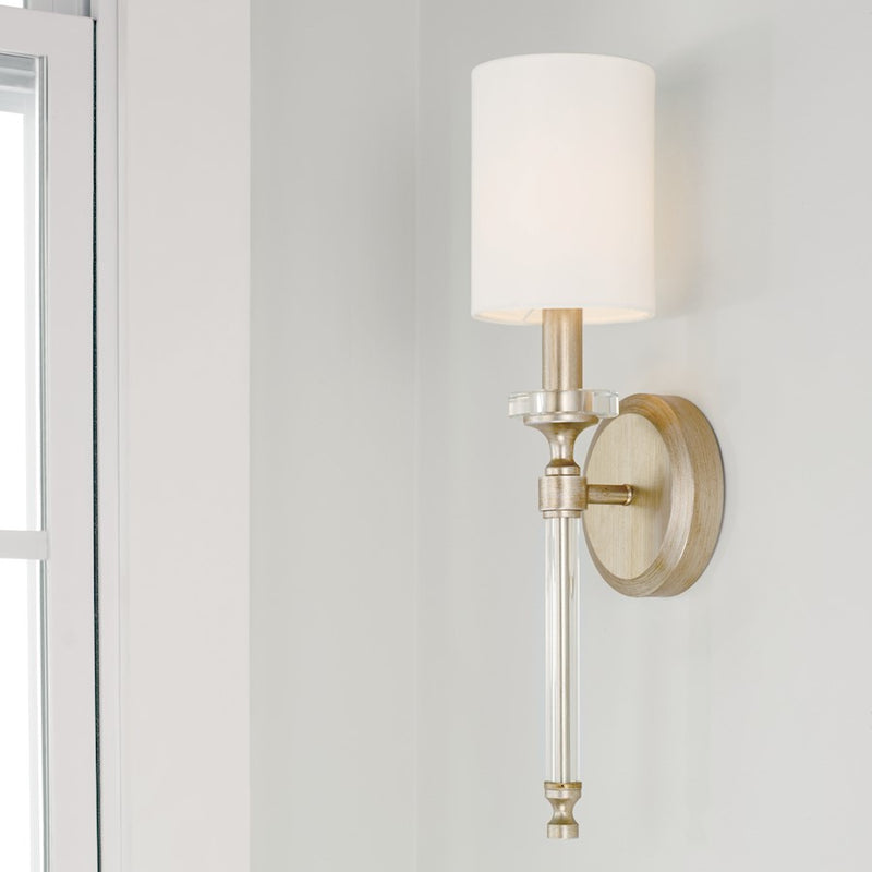 Capital Lighting Breigh 1 Light Sconce, Brushed Champagne