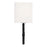 Capital Lighting Ogden 1 Light Sconce, Brushed Black Iron