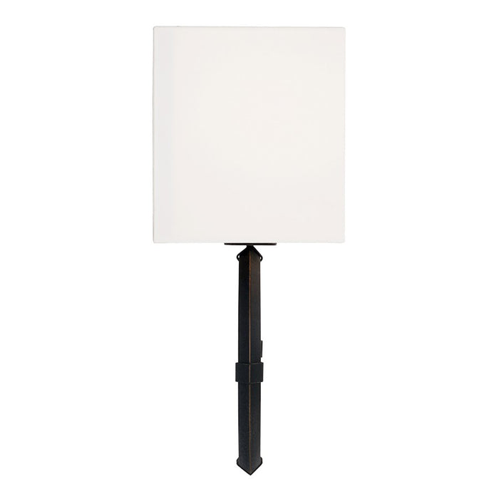 Capital Lighting Ogden 1 Light Sconce, Brushed Black Iron