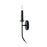 Capital Lighting Amara 1 Light Sconce, Matte Black/Brass