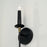 Capital Lighting Amara 1 Light Sconce, Matte Black/Brass