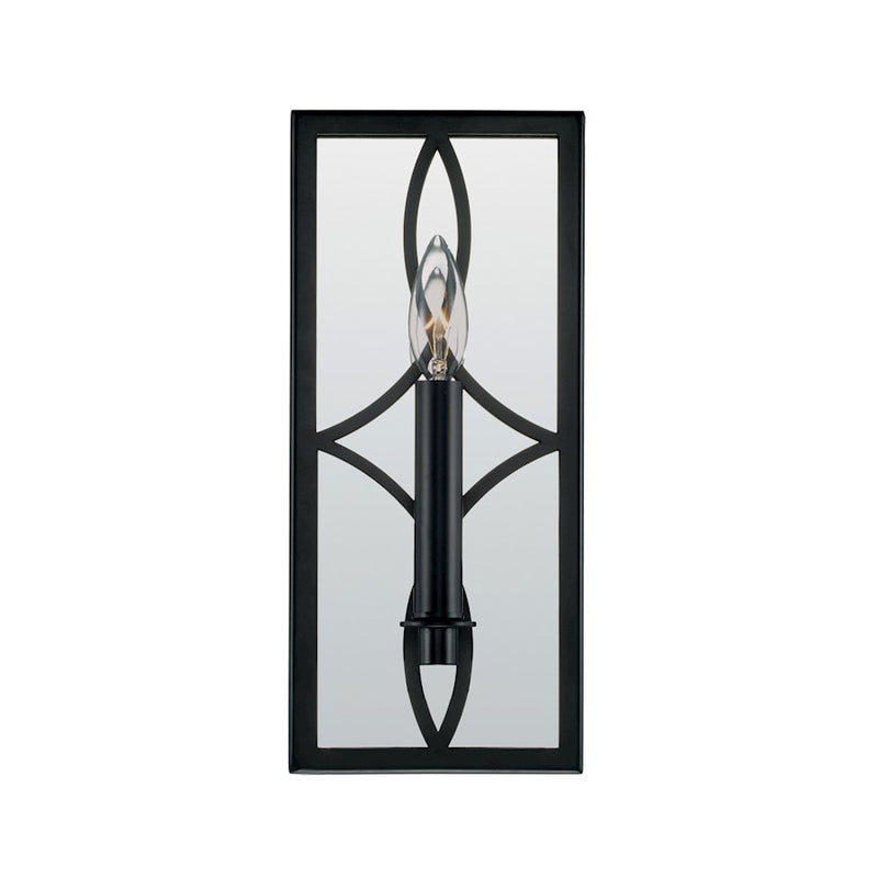 Capital Lighting Avery 1 Light Sconce, Matte Black