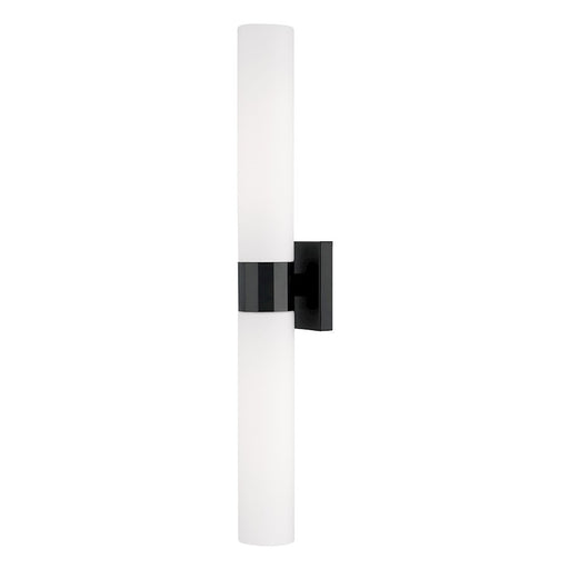 Capital Lighting Sutton 2 Light Sconce, Black/Soft White
