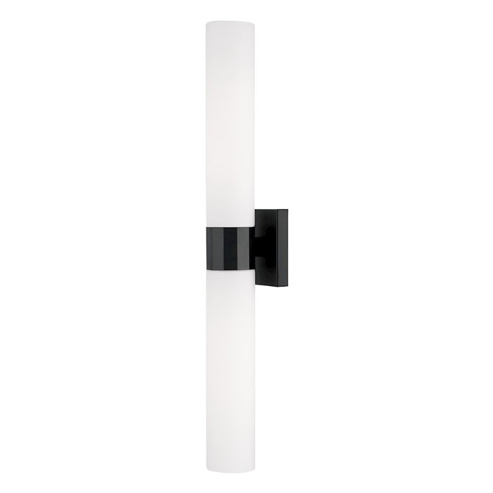 Capital Lighting Sutton 2 Light Sconce, Black/Soft White