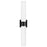 Capital Lighting Sutton 2 Light Sconce, Black/Soft White