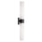 Capital Lighting Sutton 2 Light Sconce, Black/Soft White