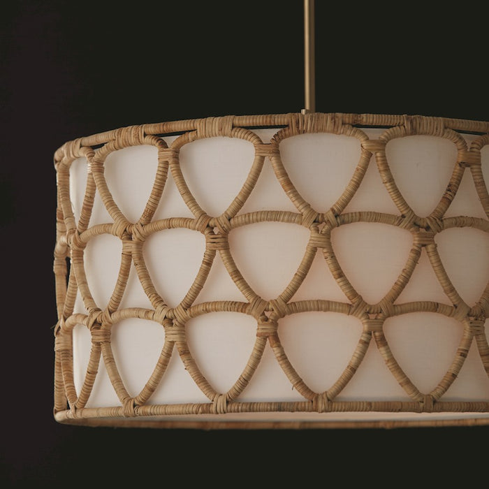 Capital Lighting Tulum 1 Light Wall Sconce, Brass/Natural