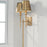 Capital Lighting Whitney Wall Sconce, Brass/White