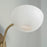 Capital Lighting Reece 1 Light Sconce, Brass/White/White