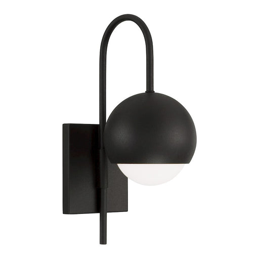 Capital Lighting Dolby 1 Light Sconce, Black Iron/Soft White