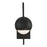 Capital Lighting Dolby 1 Light Sconce, Black Iron/Soft White
