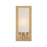 Capital Lighting Alyssa 1 Light Sconce, Brass/Faux Alabaster