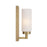 Capital Lighting Alyssa 1 Light Sconce, Brass/Faux Alabaster