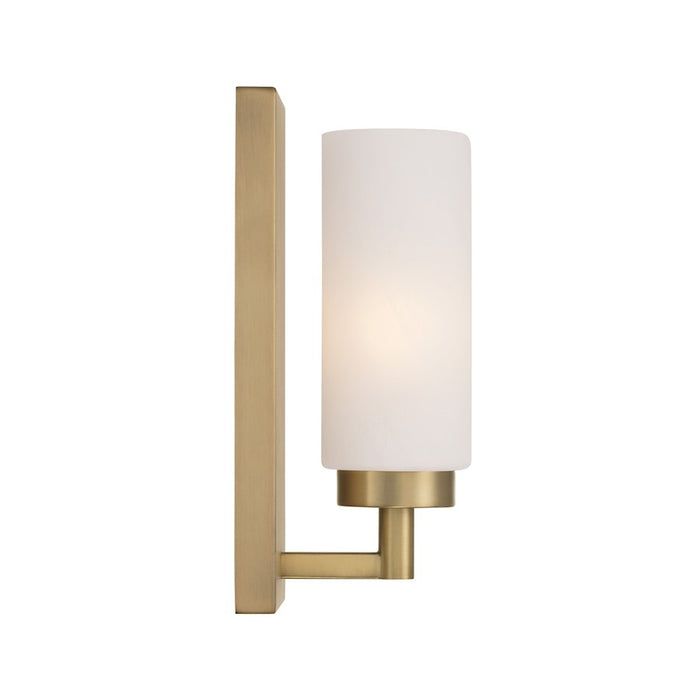 Capital Lighting Alyssa 1 Light Sconce, Brass/Faux Alabaster