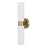 Capital Lighting Alyssa 2 Light Sconce, Brass/Faux Alabaster
