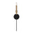 Capital Lighting Avant 1 Light Sconce, Brass/Black