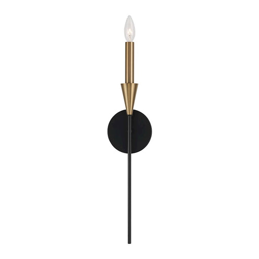 Capital Lighting Avant 1 Light Sconce, Brass/Black
