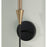 Capital Lighting Avant 1 Light Sconce, Brass/Black