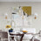 Capital Lighting Gilda 1 Sconce, Brass/White Fabric