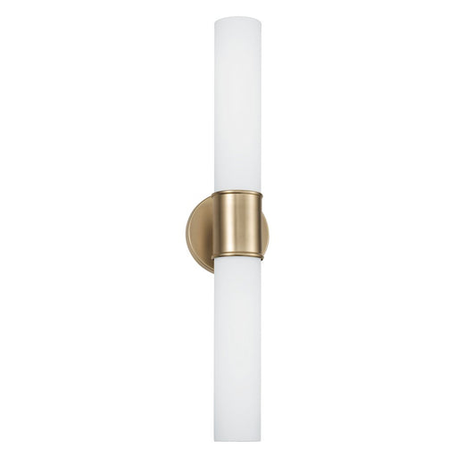 Capital Lighting Parson 2Lt Sconce, Matte Brass/Soft White - 653221MA